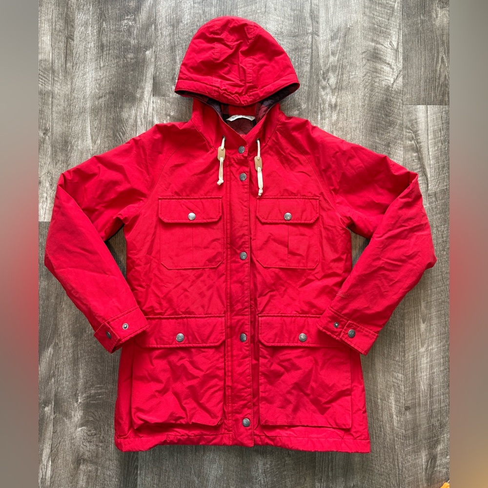 Woolrich Womens Advisory Mountain Parka 15194 Red Wool Insulated Waterproof Sz M - Picture 1 of 12